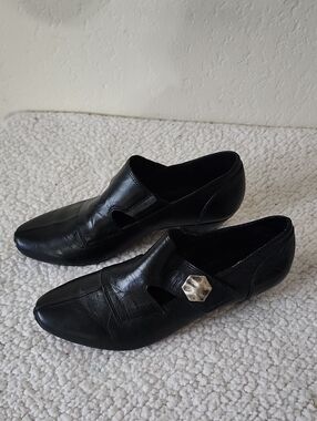 Josef Seibel Black Leather Mary Jane Booties /Comfort Shoes – Size EU 38 US7-7.5